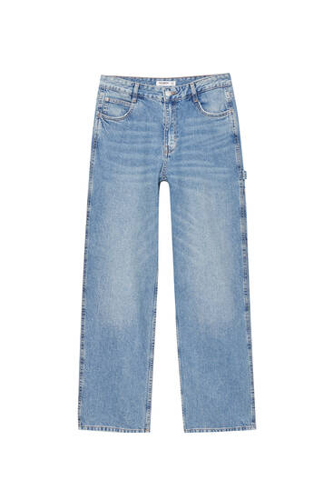 Mid-rise carpenter jeans