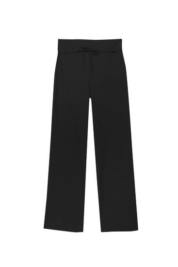 Smart belted trousers