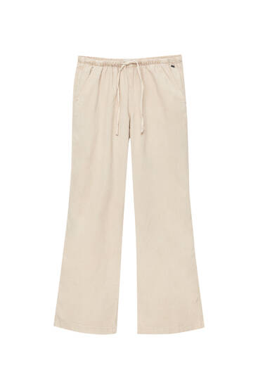 Straight-fit corduroy trousers