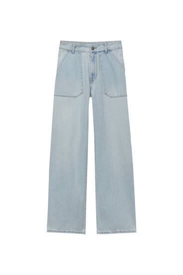 ג'ינס בסגנון נגרים בגזרה נמוכה