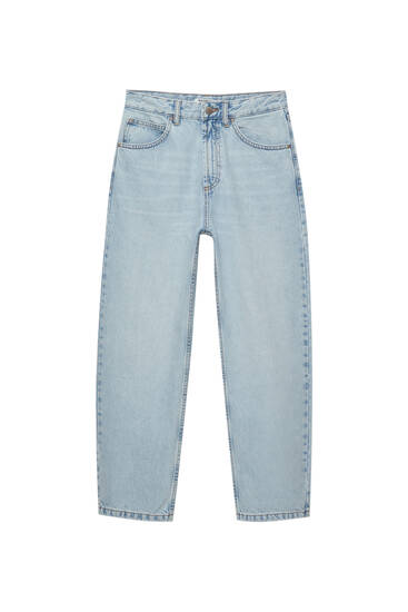 Mid-waist barrel jeans