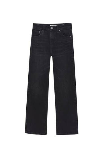 Jeans-Schlaghose mit hohem Bund