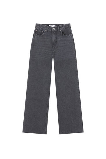 Recht model jeans met hoge taille