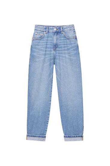 Gaucho-Jeans mit hohem Bund