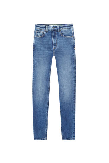Super high-waist skinny jeans