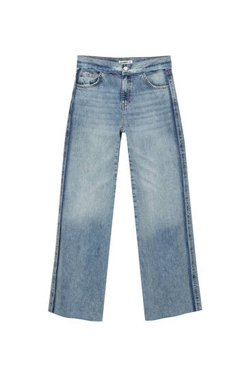 Baggy jeans with seam details