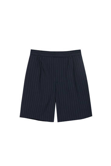 Suit Bermuda shorts with darts