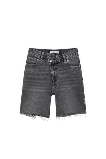 Girls denim bermuda shorts sale