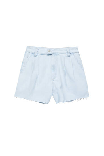 Short in jeans pince