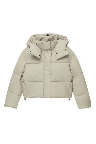 Rubberised puffer jacket PULL BEAR