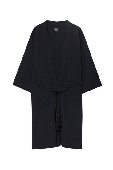 Dlhé krepové kimono