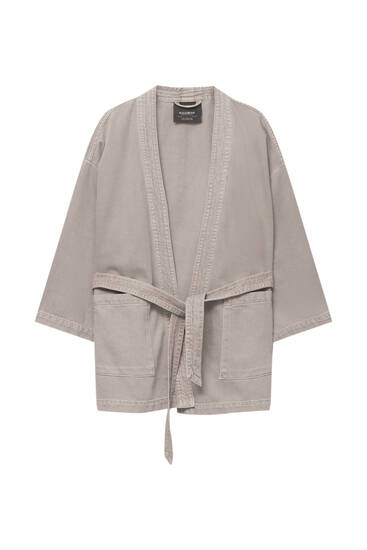 Belted kimono