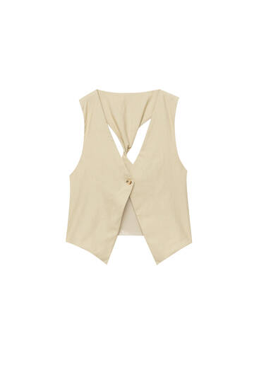 Waistcoat with back detail