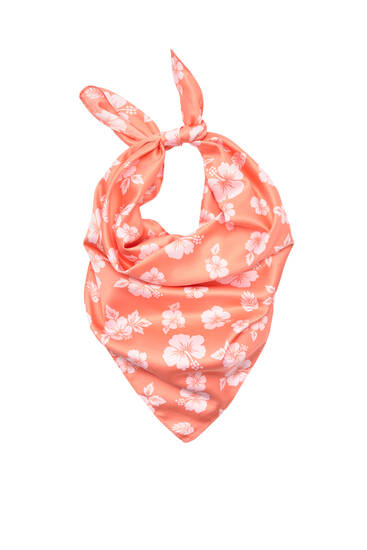 Hawaiian floral scarf
