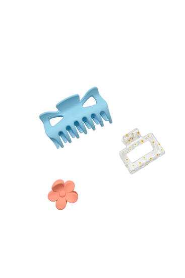 3-pack of shape hair clips