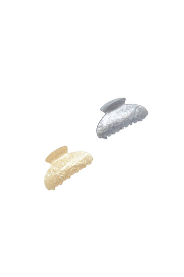2-pack of mother-of-pearl hair clips