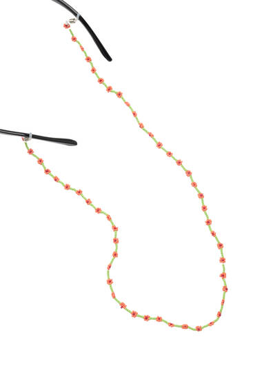 Sunglasses chain with flowers