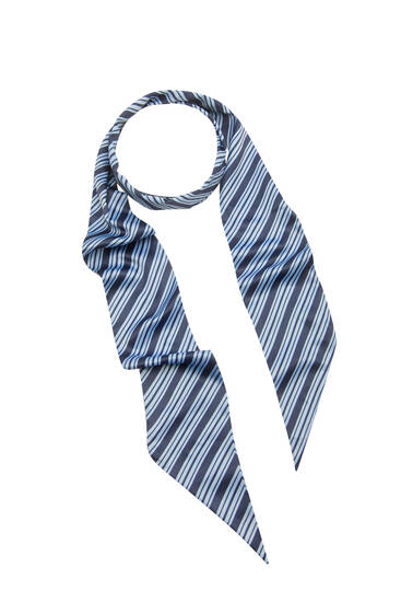 Thin striped scarf