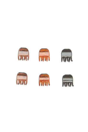 Pack of small hair clips