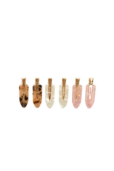 Pack of 6 hair clips