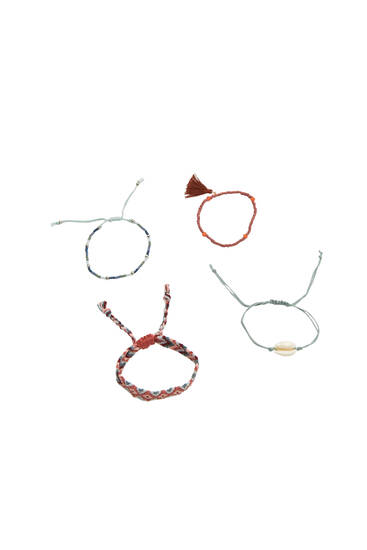 4-Pack of thread bracelets