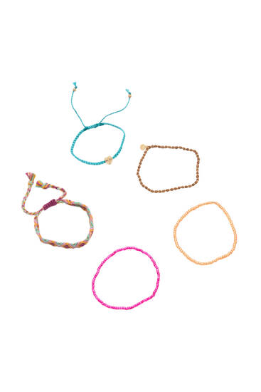 5-Pack of thread bracelets