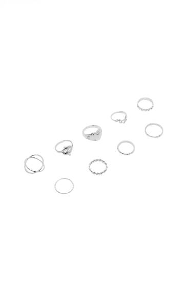Pack of metallic rings