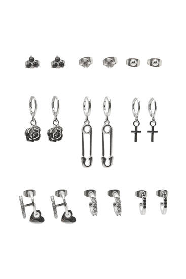9-pack of earrings