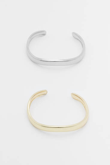 Pack of 2 metallic bracelets