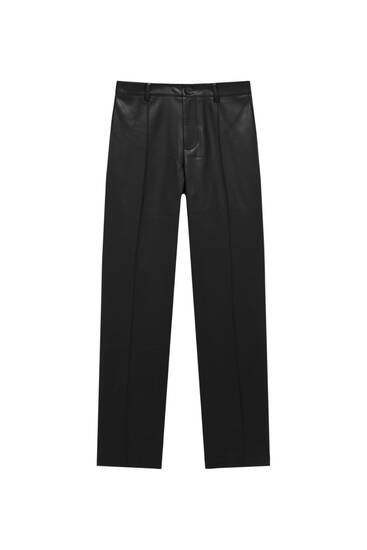 Pull & Bear Men's Slim Fit Tailored Trousers Pants Black Size USA 32 | eBay