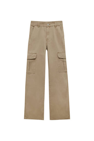 Pull and bear pantalon beige new arrivals