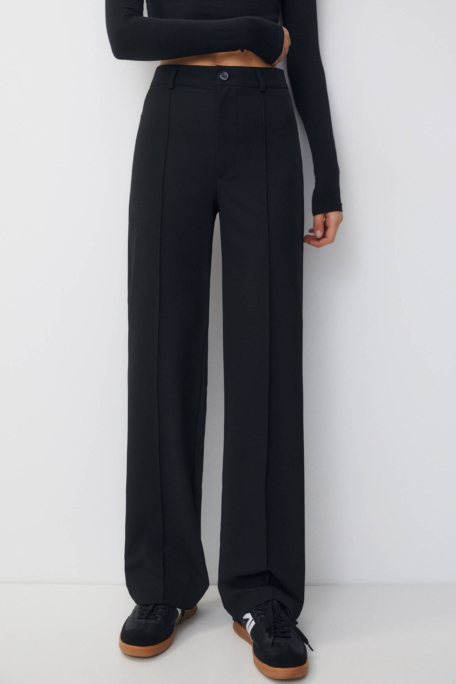 Smart black trousers - PULL&BEAR