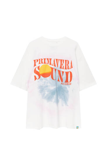 טי שירט Primavera Sound בעיצוב Tie dye