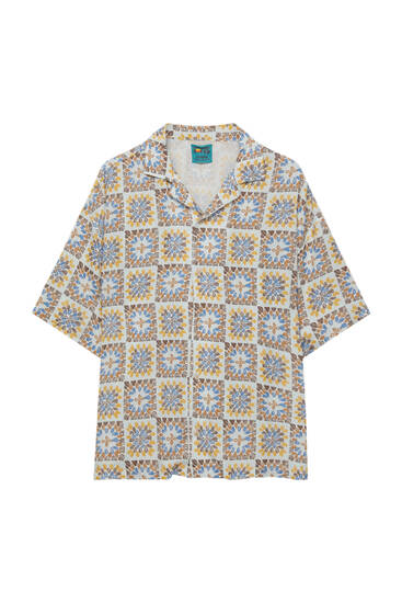 Primavera Sound crochet print shirt