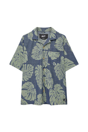 Terry fabric Hawaiian shirt