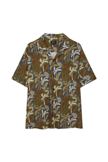 Hawaiian palm tree shirt