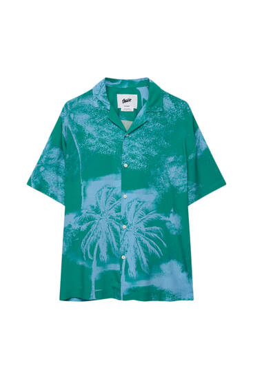 Camisa hawaiana flúor
