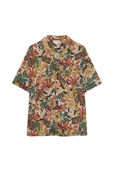 Camisa de manga corta diseño selva