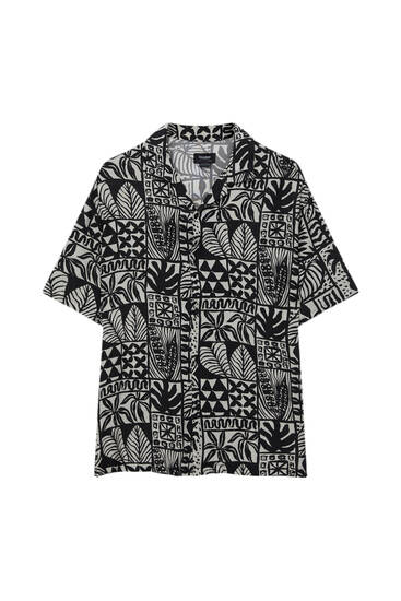 Hawaiian floral print shirt
