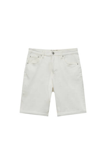 Jeans-Bermudashorts im Washed-Look