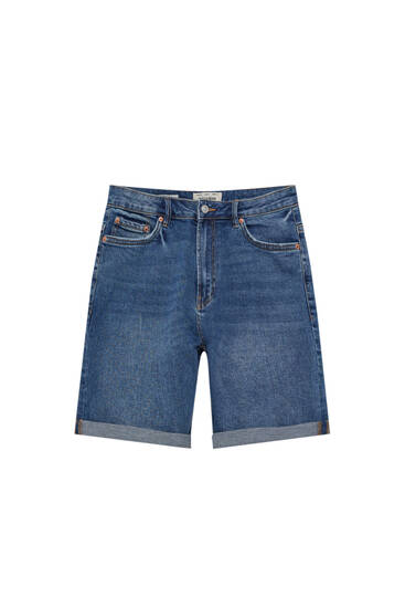 Jeans-Bermudashorts im Slim-Fit