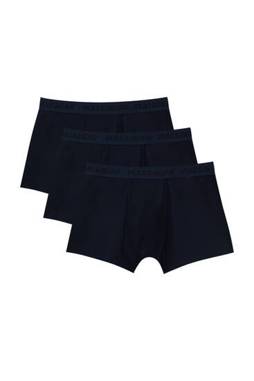 3-pack of navy blue boxers