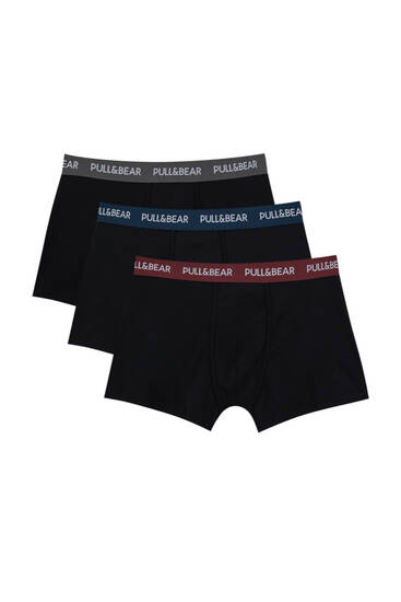 3-pack of boxers with small logo
