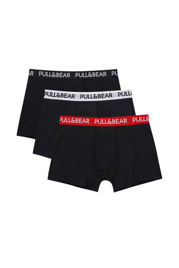 3-pack of boxers with red waistband