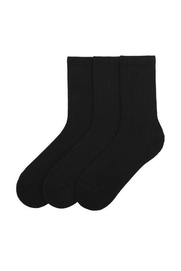 Pack of basic long socks