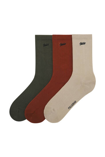 Pack of long STWD coloured socks