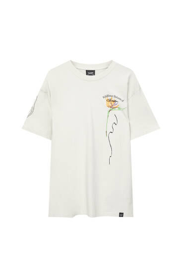 Short sleeve embroidered T-shirt