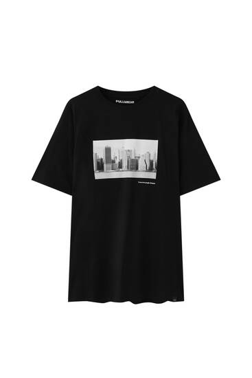 New York skyscraper photographic T-shirt