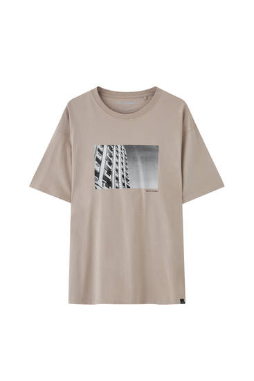 New York buildings photographic T-shirt