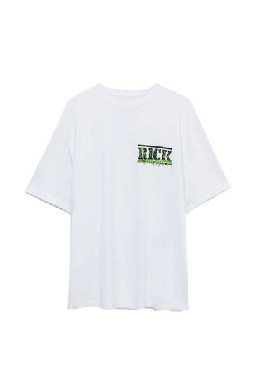 T-shirt Rick et Morty blanc